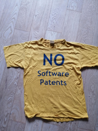 No Software Patent T-Shirt, juil. 2005